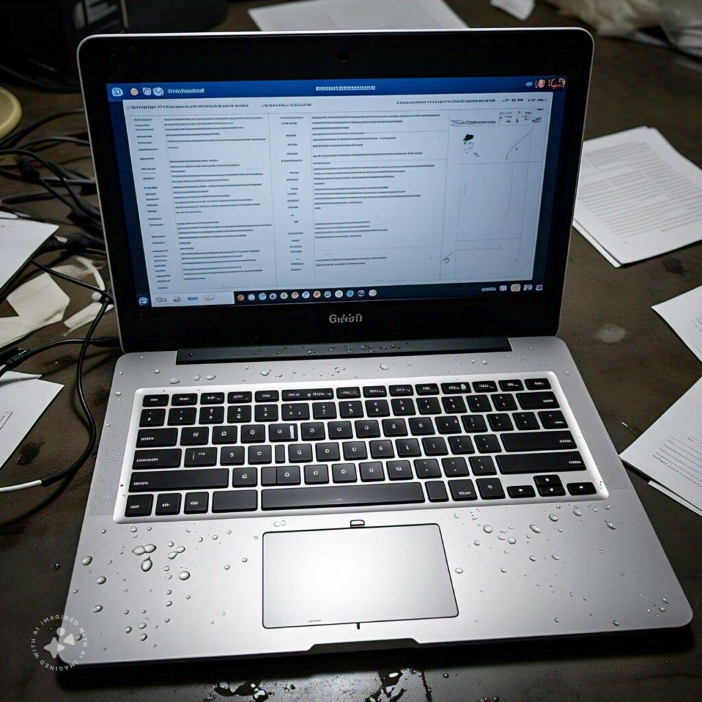 O que fazer quando virar líquido no meu computador ? 2 note molhado